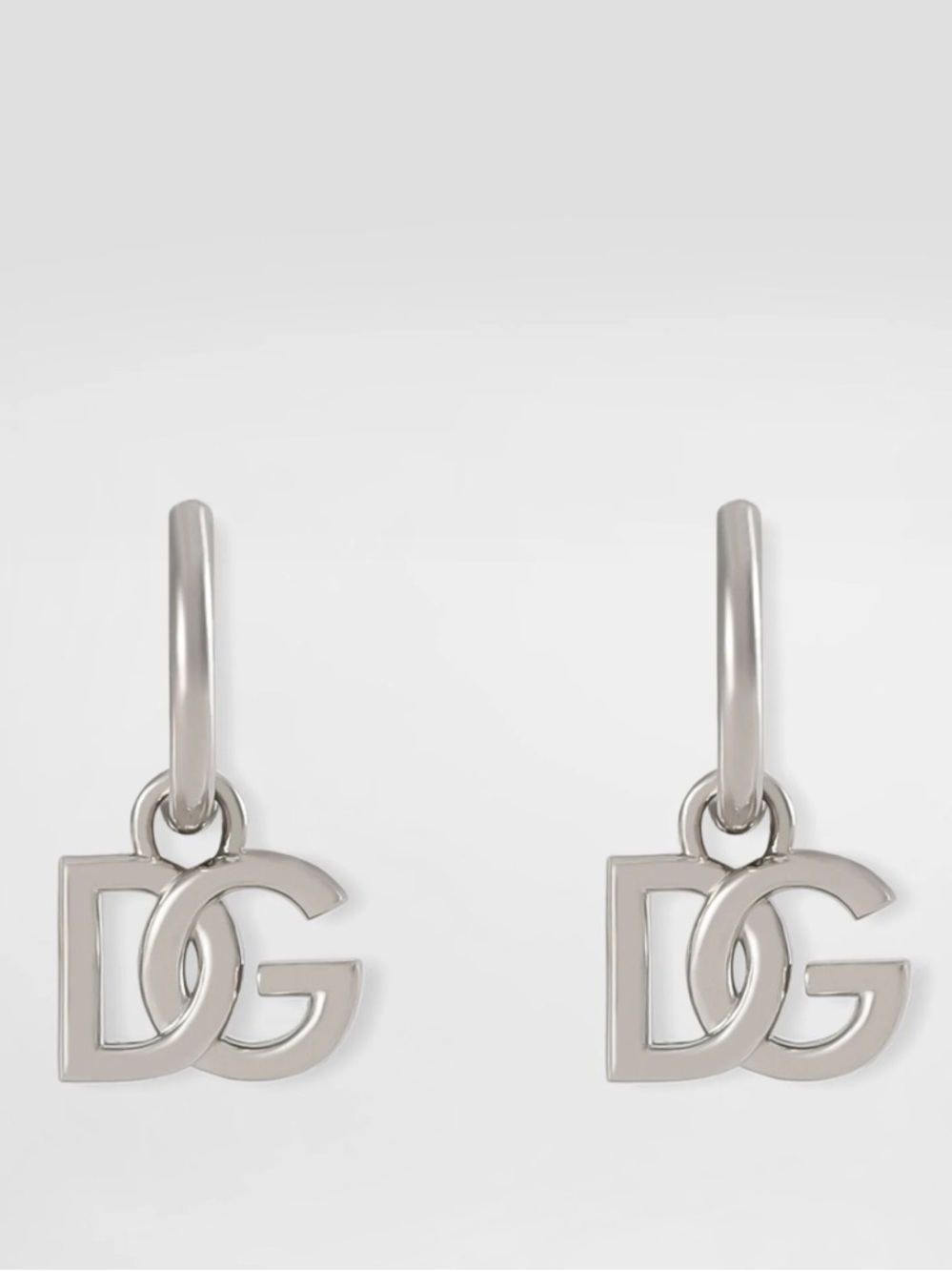 Dolce & Gabbana Silver DG Logo Earrings